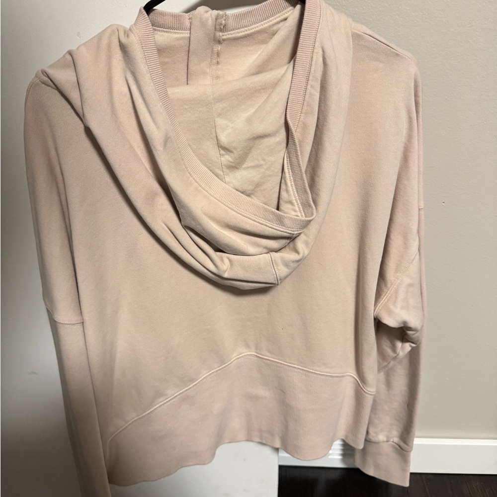 Women's Light Pink Cropped Hoodie - Picture 2 of 2
